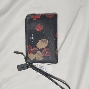 Floral Coach wristlet